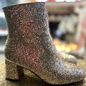 Glitter Ankle Boots for Women